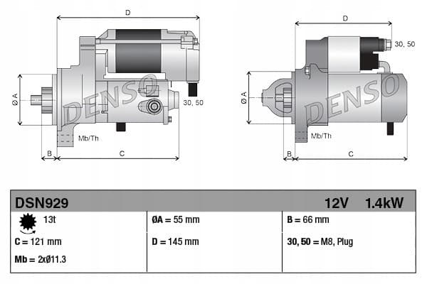 Motor de arranque Denso DSN929 reacondicionado 4