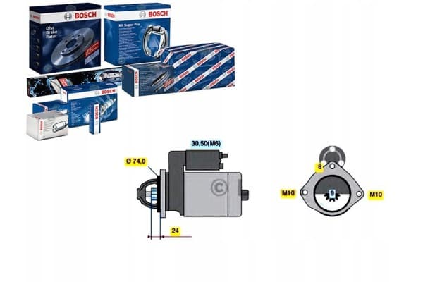 Motor de Arranque Bosch 0 986 021 230 para BMW usado 7