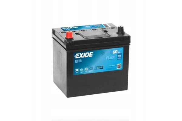 Batería Exide EL605 Efb 60Ah 520A Start Stop L usado