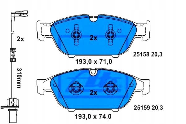Ate Ceramic Brake Pads Front A6 (4G2, C7, 4GC) nuevo