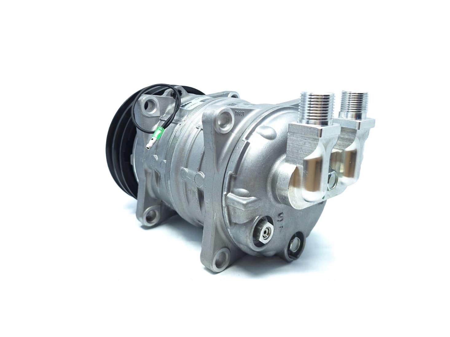 Compresor Seltec Valeo TM15 12V 2A angular 3/4x7/8 nuevo 4