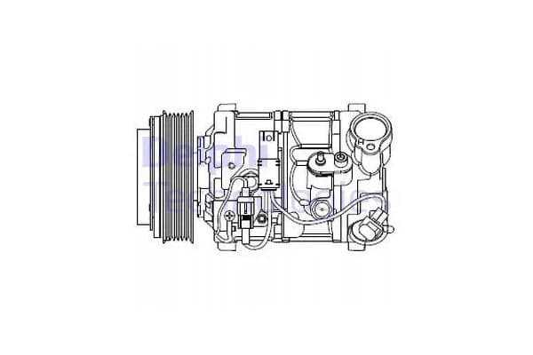 Compresor de aire acondicionado Delphi CS20545 usado 2