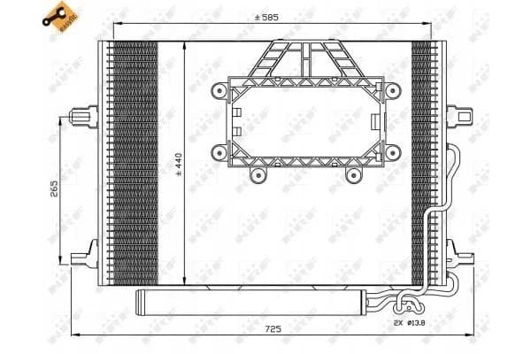 Nrf 350211 Condensador de aire acondicionado usado 2