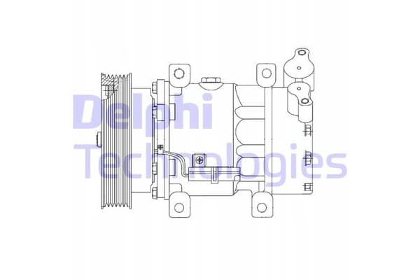 Compresor de aire acondicionado Delphi CS20523 nuevo 4