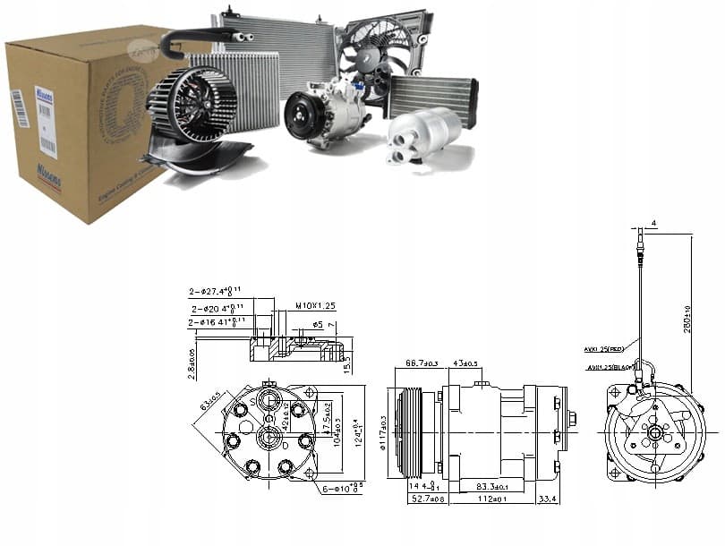 Compresor de aire acondicionado Nissens 89489 nuevo 9