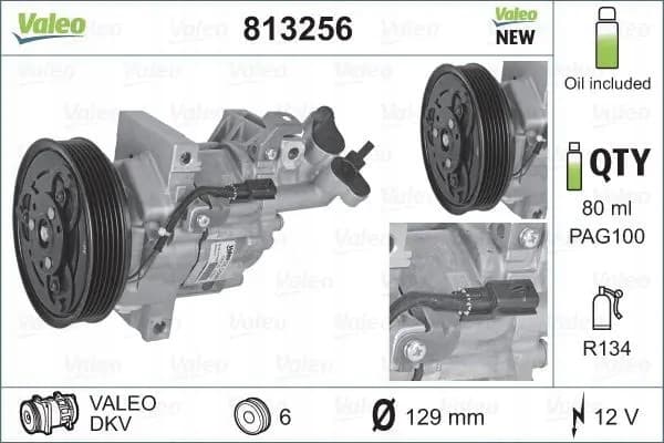 Compresor de aire acondicionado Valeo 813256 nuevo 2