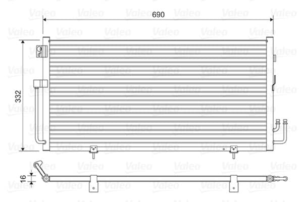 Valeo 814063 Condensador, aire acondicionado nuevo