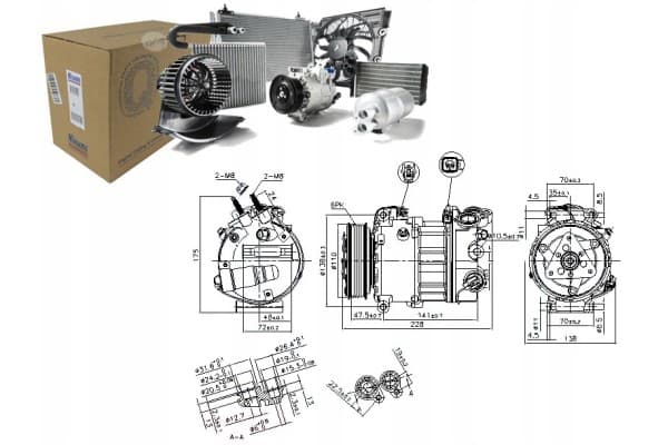 Compresor de aire acondicionado Nissens 890124 nuevo 11
