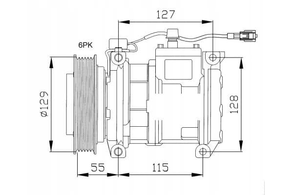 Compresor de aire acondicionado Nrf 32093 usado 4