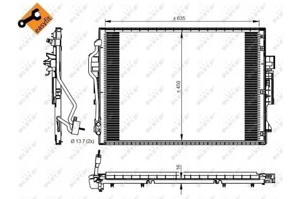 Nrf 350218 Condensador de aire acondicionado usado 3
