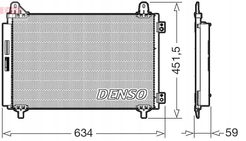 Condensador de aire acondicionado Denso DCN21034 nuevo 2