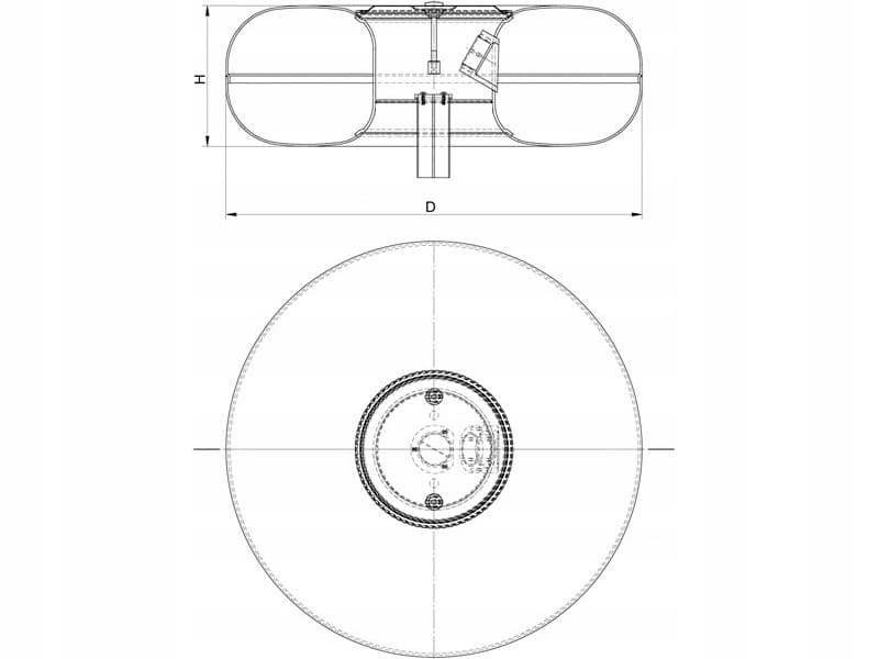 Depósito toroidal interno Bormech Ztw T13D 82L nuevo 3