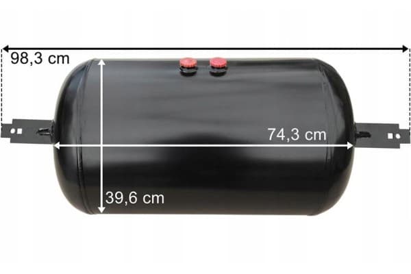 Depósito de aire 80L 396x743 10 Bar Schmitz nuevo 3