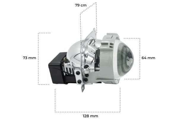 Lentes Proyectores Bi-LED 2.5 Otto Gris usado 2