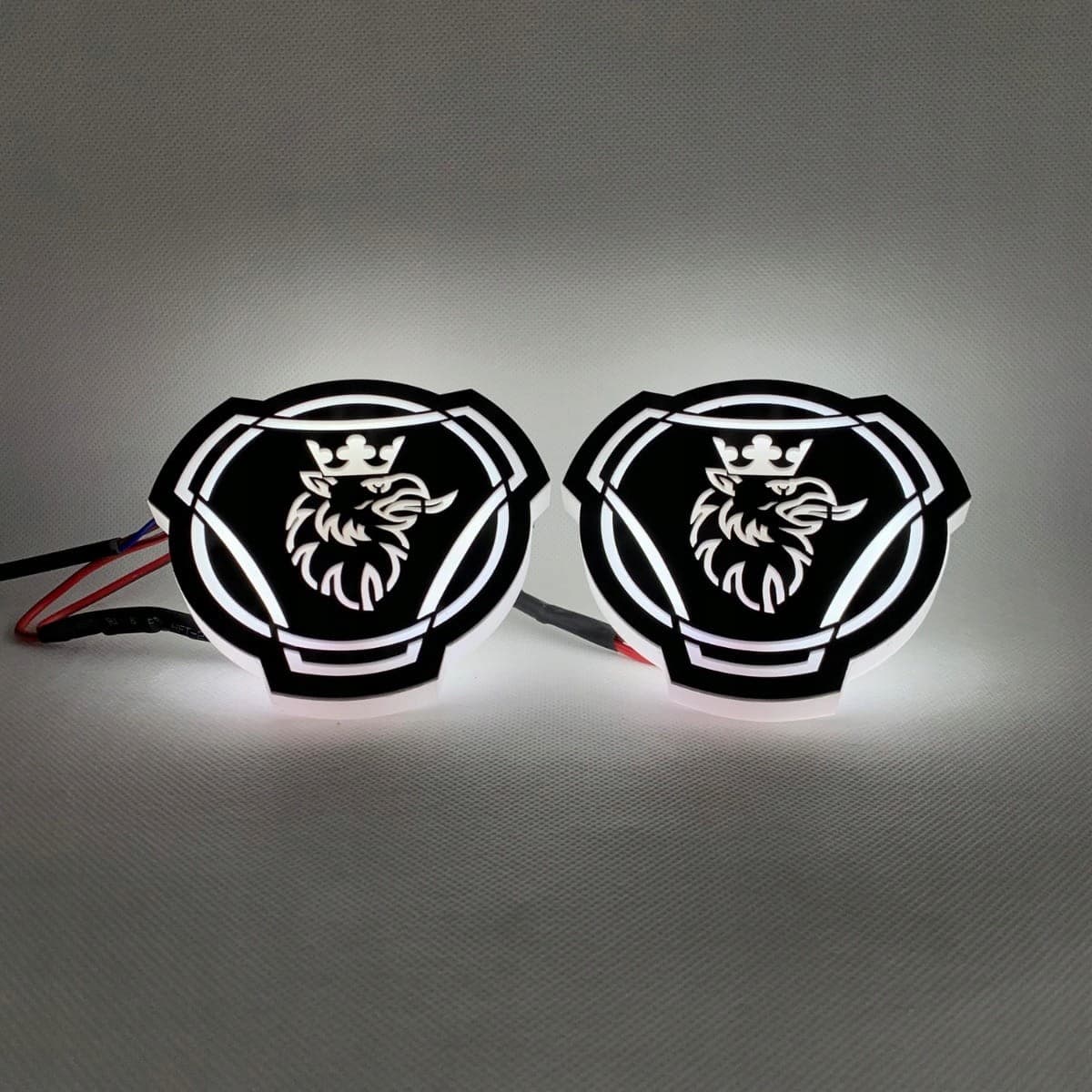 Logos Iluminados LED Cuello Negro 24V Scania (Par) nuevo 3
