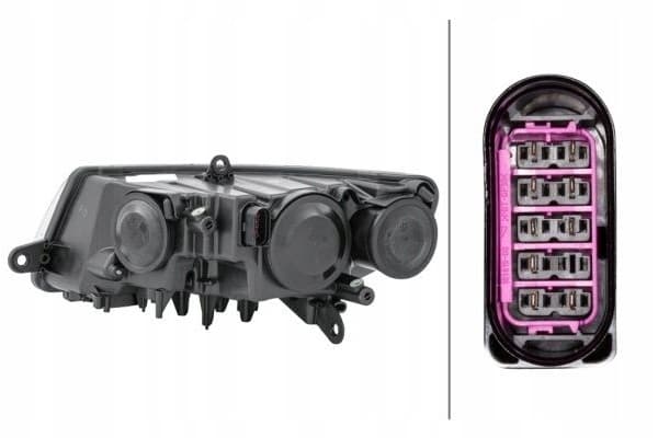 Faro delantero derecho Hella para Skoda Superb usado 2