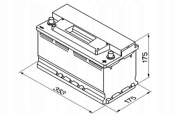 Batería Bosch 12V 88Ah 740A S3 P 0 092 S30 120 nuevo 6