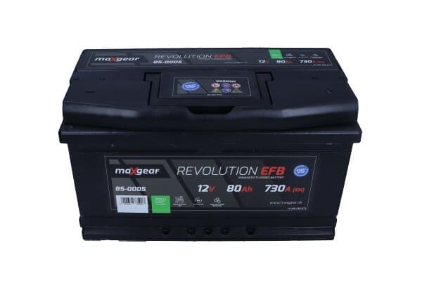 Batería Maxgear 85-0005 Efb 12V 80Ah usado 2