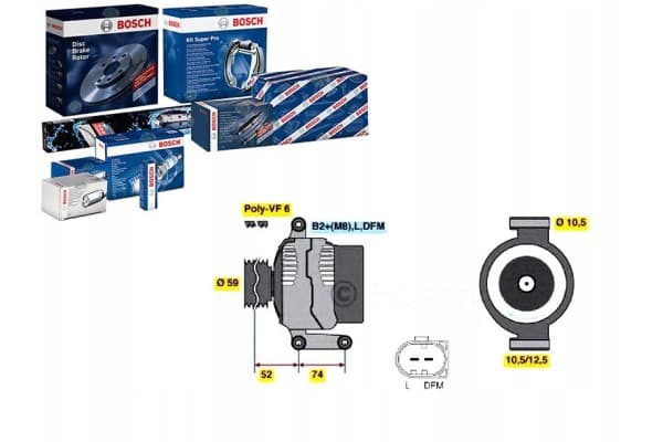 Alternador Bosch 0 986 047 910 usado 7