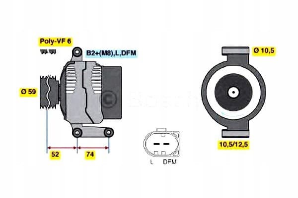 Alternador Bosch 0 986 047 910 nuevo 8