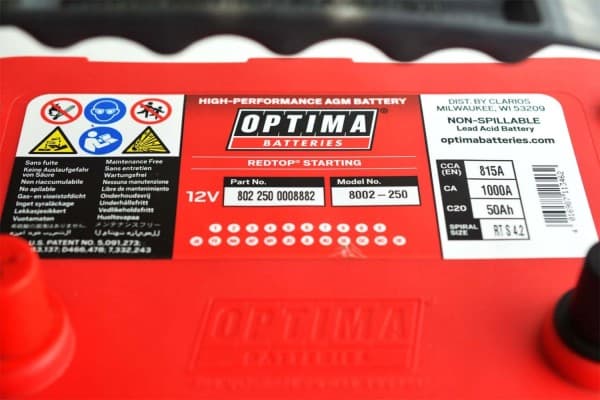 Batería recargable Optima Rts 4.2 usado 5