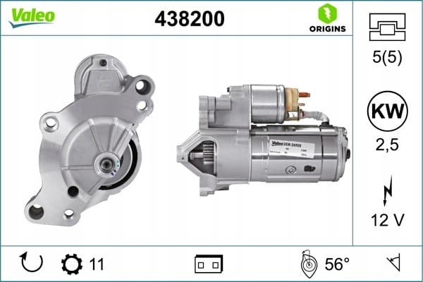 Motor de arranque Valeo 438200 usado 4