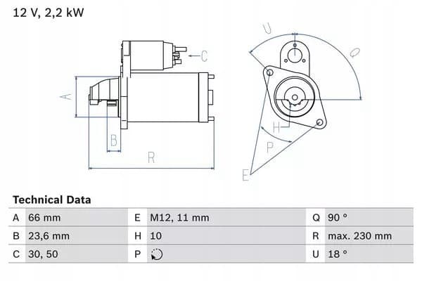 Motor de arranque Bosch 0 986 025 400 nuevo 2