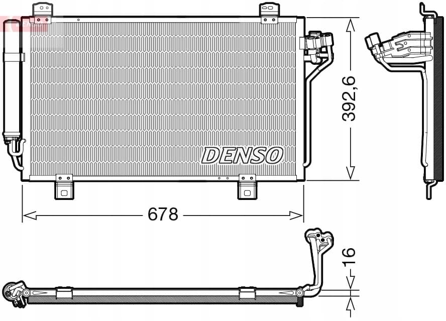 Condensador de Aire Acondicionado DCN44015 Denso nuevo 2