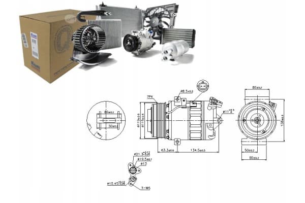 Compresor de aire acondicionado Nissens 89313 nuevo 11