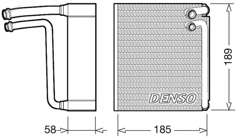 Evaporador de aire acondicionado Denso DEV09025 nuevo 2