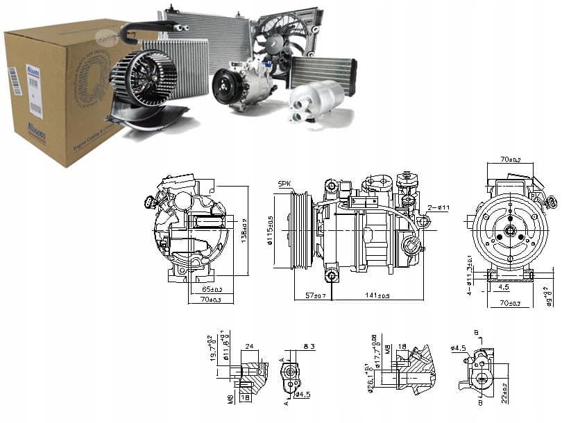 Compresor de Aire Acondicionado 890246 Nissens nuevo