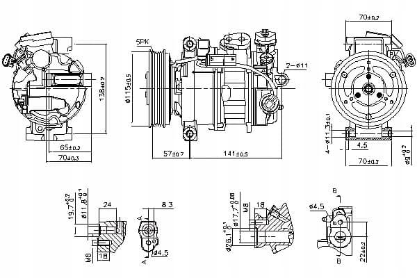 Compresor de Aire Acondicionado 890246 Nissens nuevo 2