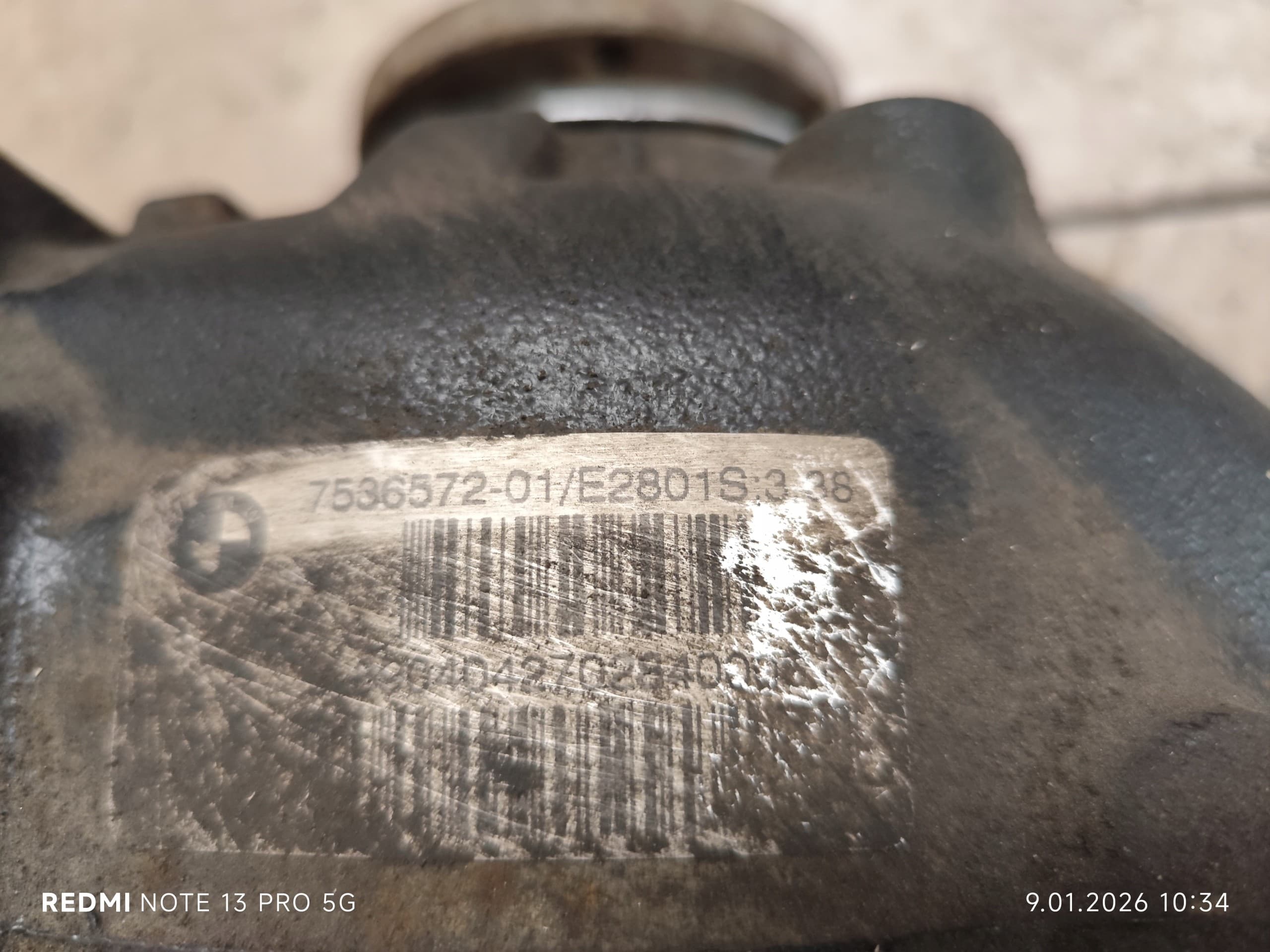 Diferencial trasero BMW X3 E83 3.0D 3.38 usado 4
