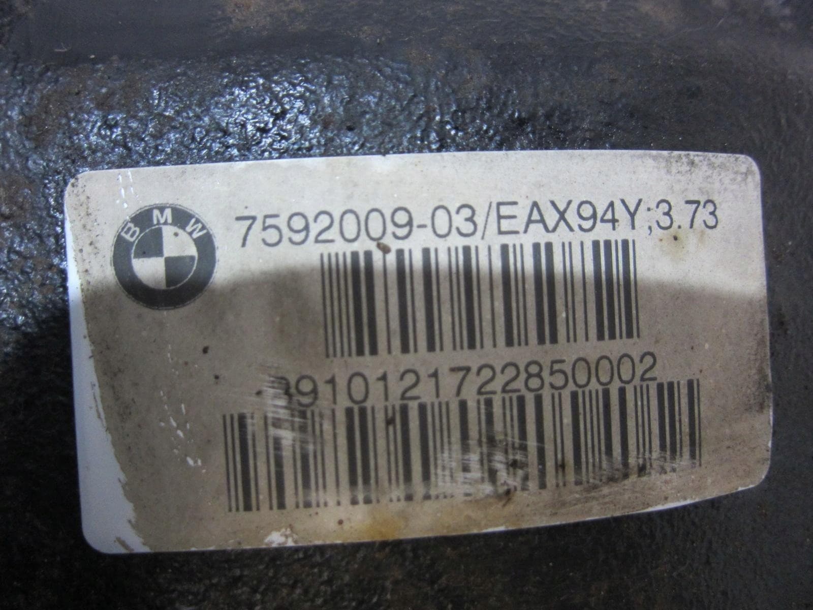Puente Trasero BMW X3 F25 N52 2.8 Diferencial 3.73 7592009 usado 7