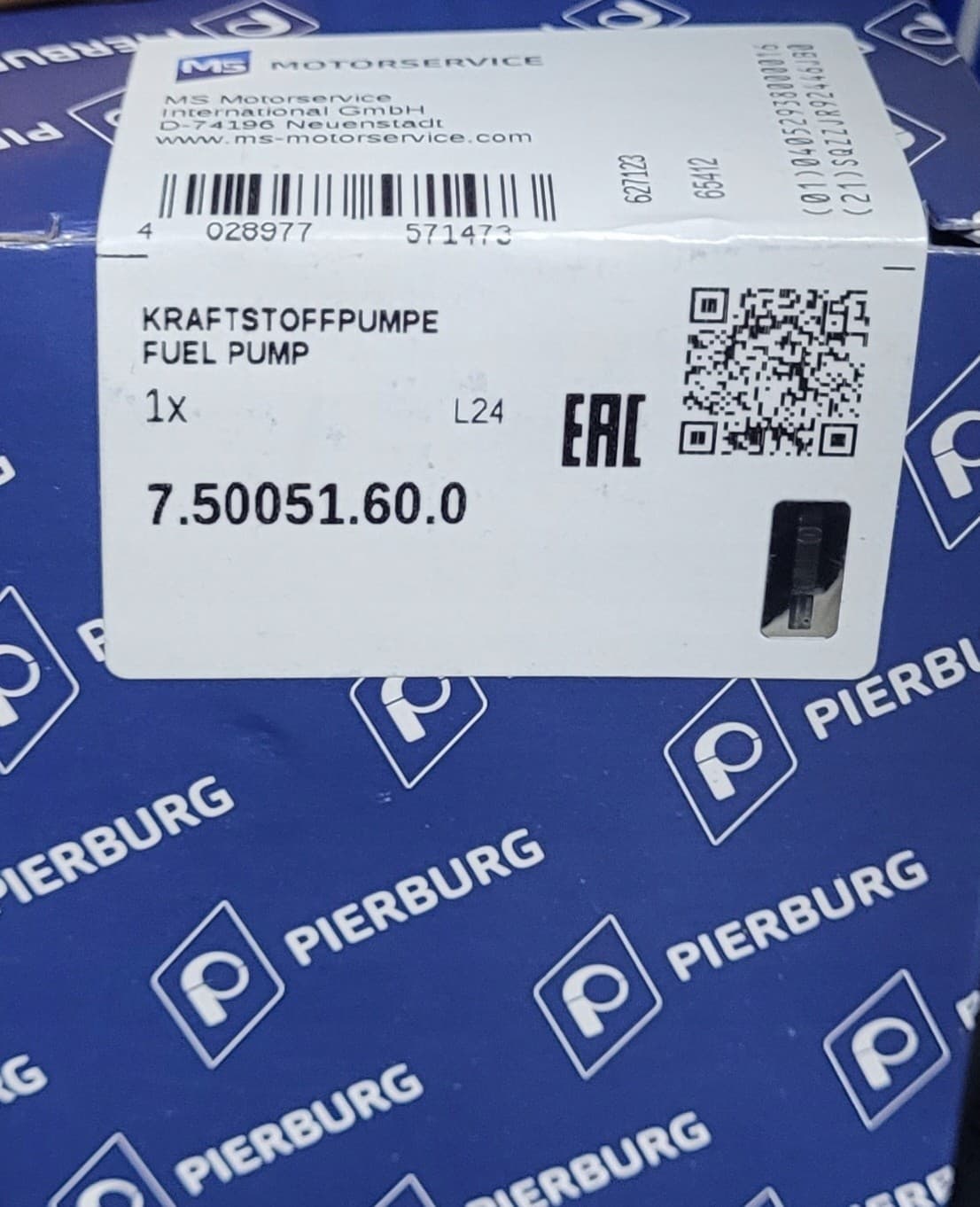 Bomba de combustible eléctrica Pierburg 7.50051.60.0 nuevo 4