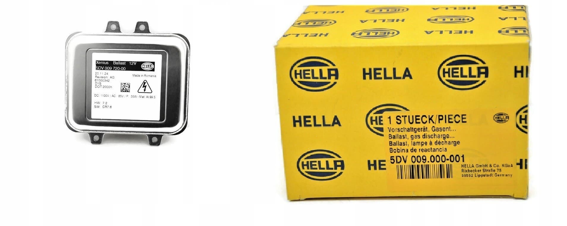 XENON converter Hella original for Opel Astra and Insignia nuevo