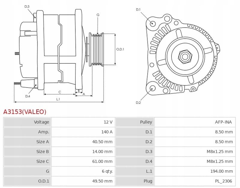 Alternador VW 3.2 VR6 nuevo 5