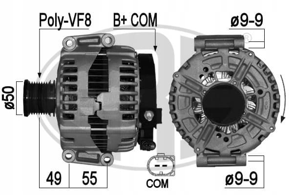Alternador Era 209039A para Mercedes GL M R S 14V 220A usado 2