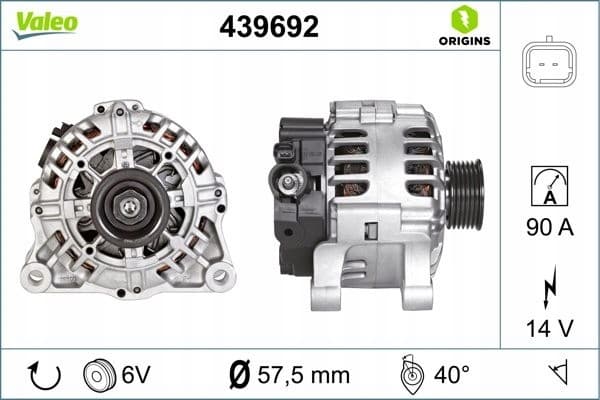 Alternador Valeo 439692 nuevo 2
