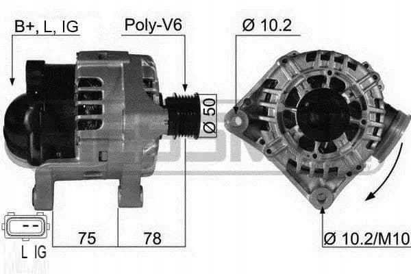 Alternador Era 210464A nuevo 2