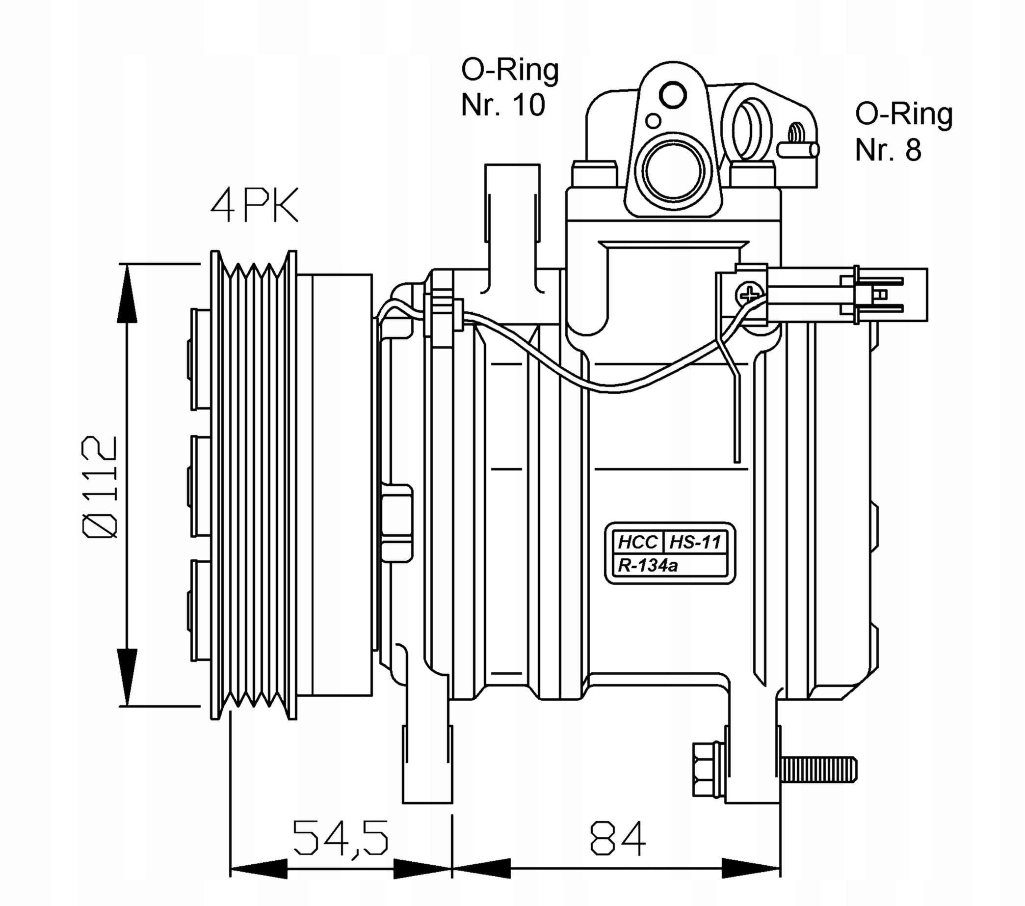 Compresor de aire acondicionado Nrf 32439 nuevo 4