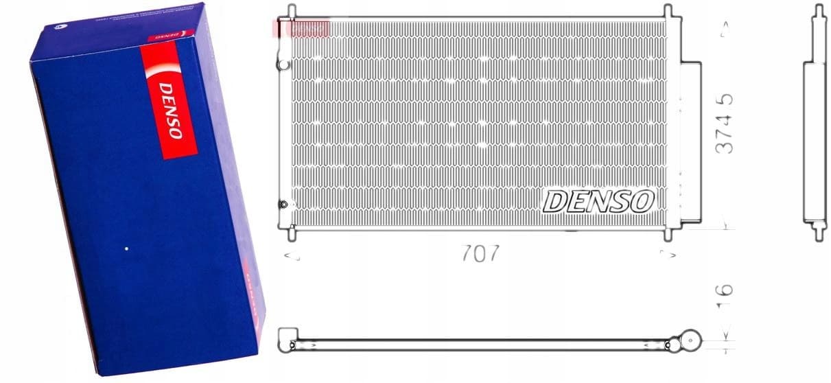 Denso DCN40025 Condensador de aire acondicionado nuevo
