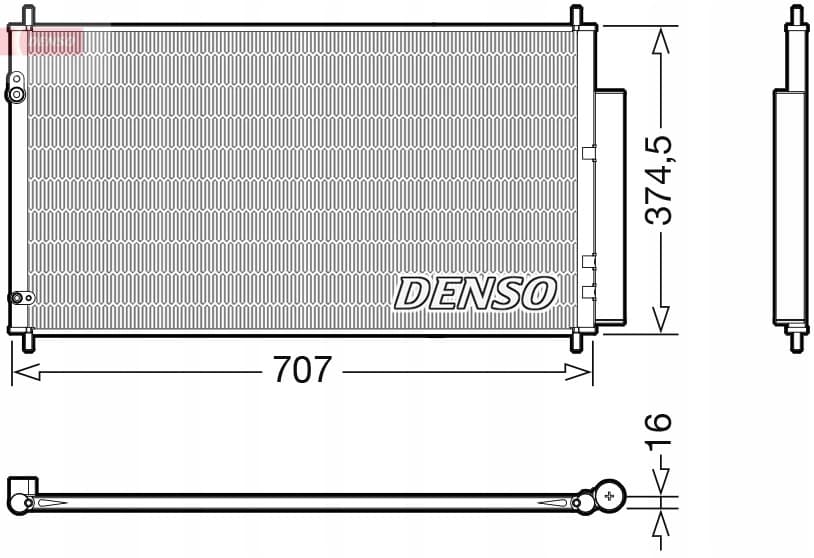 Denso DCN40025 Condensador de aire acondicionado nuevo 3