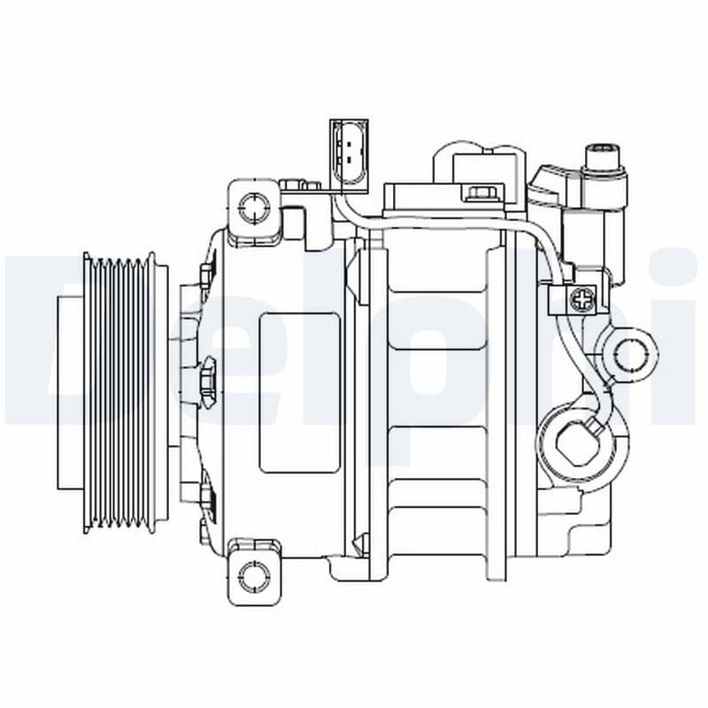 Compresor aire acondicionado VW T5 11- - Delphi CS20522 nuevo 6