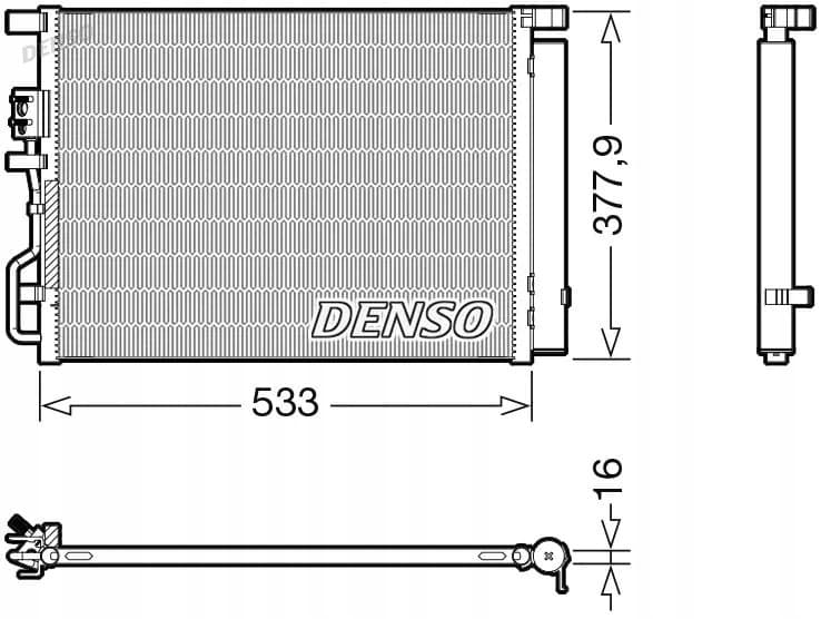 Condensador de aire acondicionado Denso DCN41018 nuevo 2