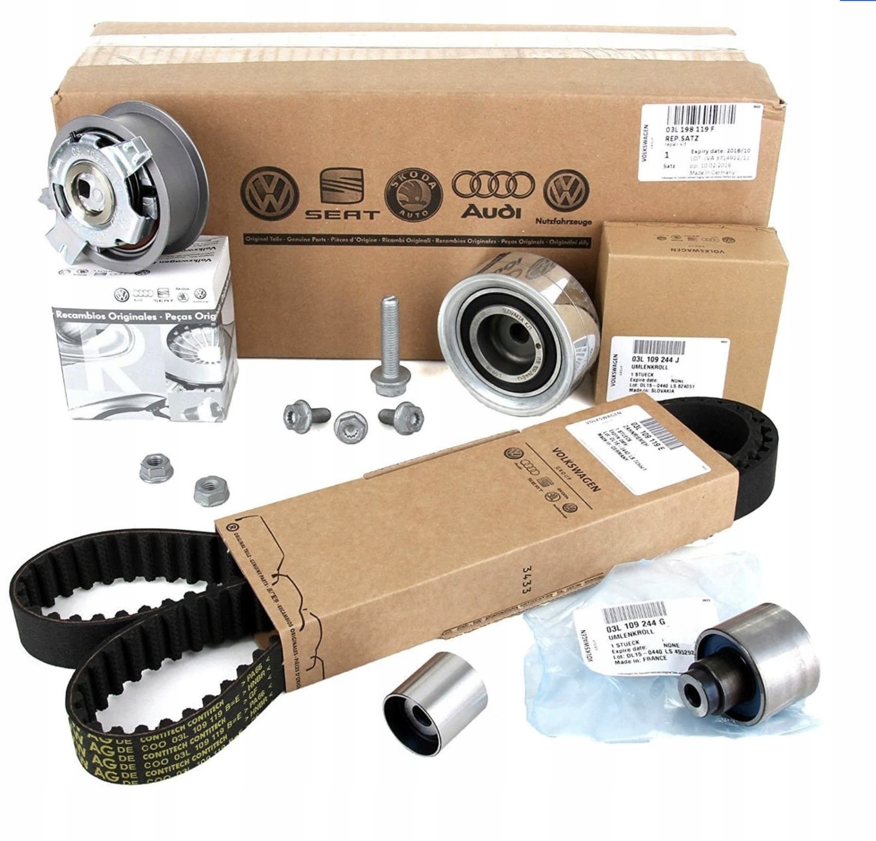Kit de Correa de Distribución Volkswagen OE 03L198119F nuevo