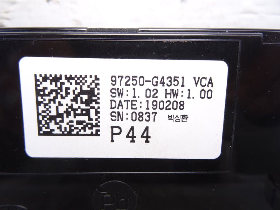 Mando Climatizador Hyundai I30 (PD) go!+ 2019 97250G4351 220009 usado 3