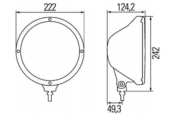Faro de largo alcance Hella 1F8 009 797-451 nuevo 3