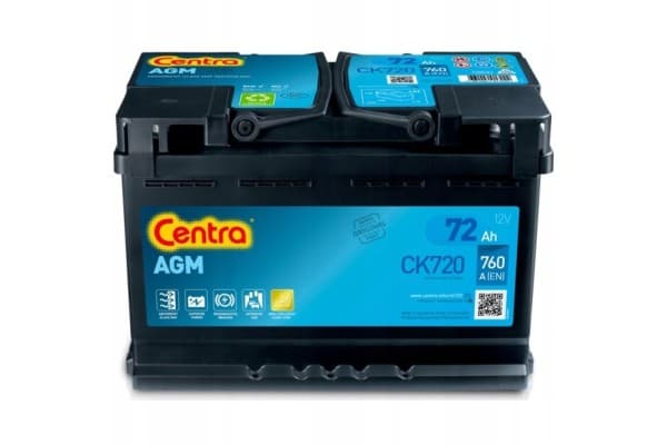 Batería Centra CK700 Agm 72Ah 760A usado