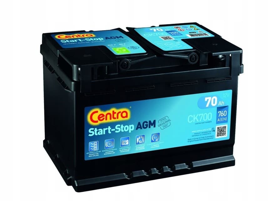 Batería Centra CK700 Agm 72Ah 760A nuevo 3